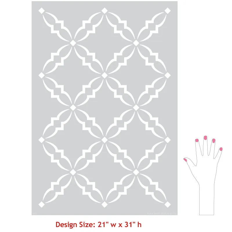 Adeline Trellis Wall Stencil