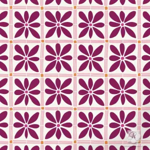 African Flower Craft Stencil