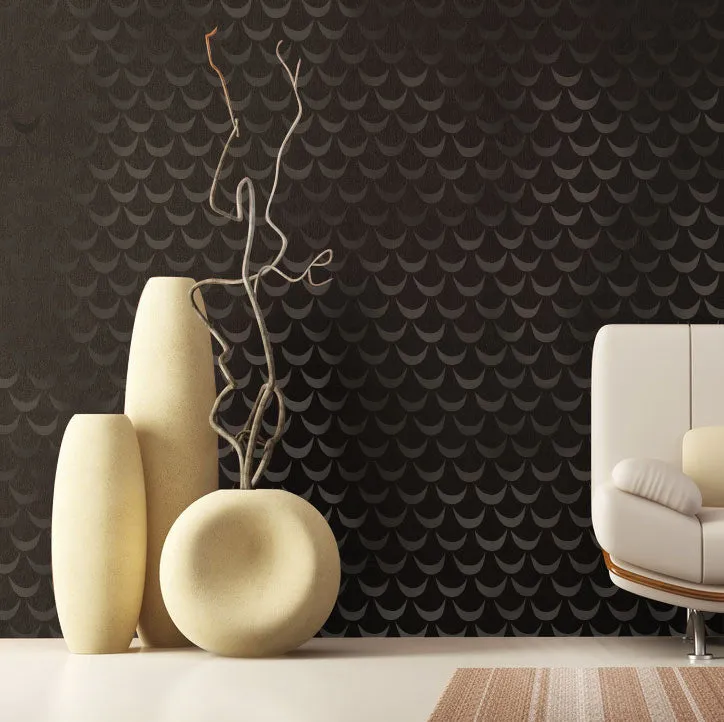 African Wave Wall Stencil