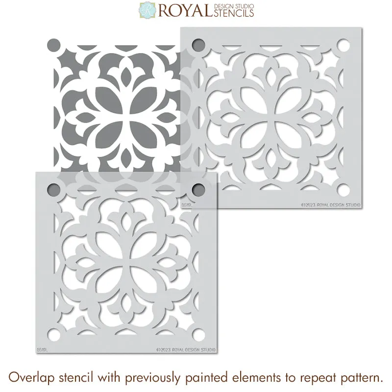 Alicante Tile Stencil