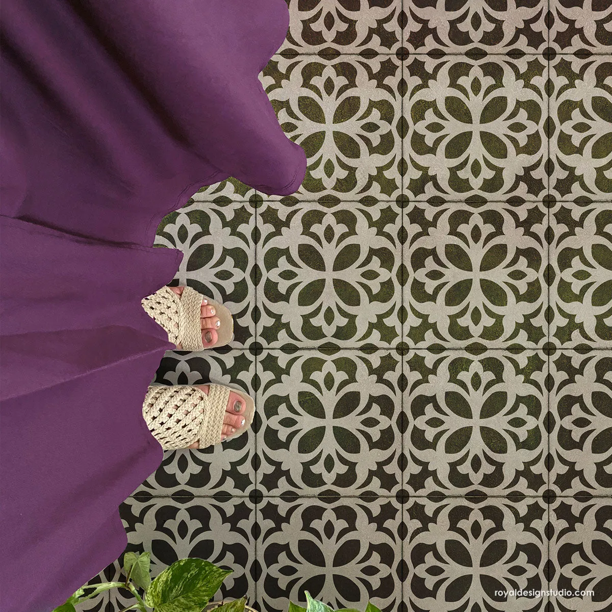 Alicante Tile Stencil