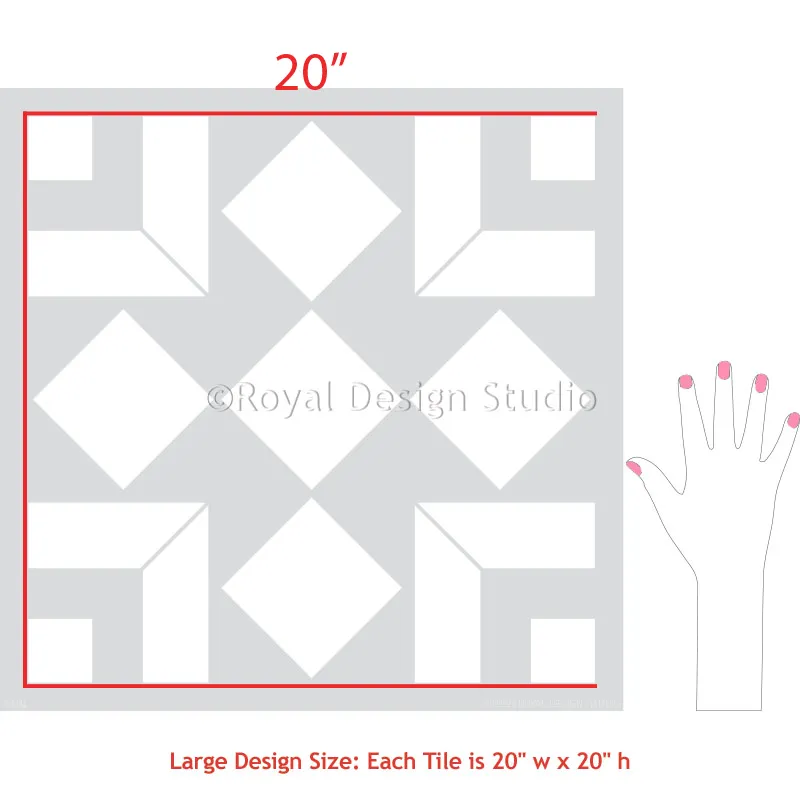 Alonzo Tile Stencil