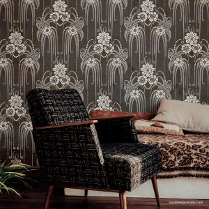 Amelie Floral Deco Wall Stencil