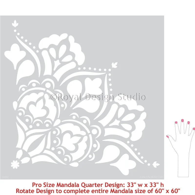 Ananda Mandala Stencil