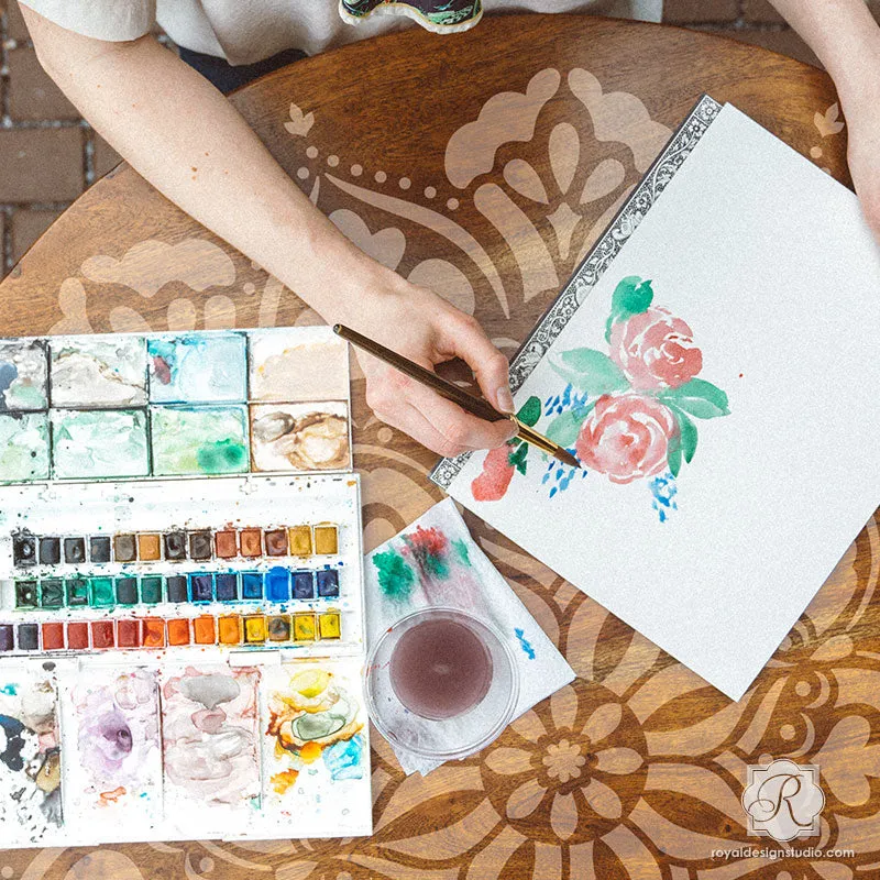 Ananda Mandala Stencil