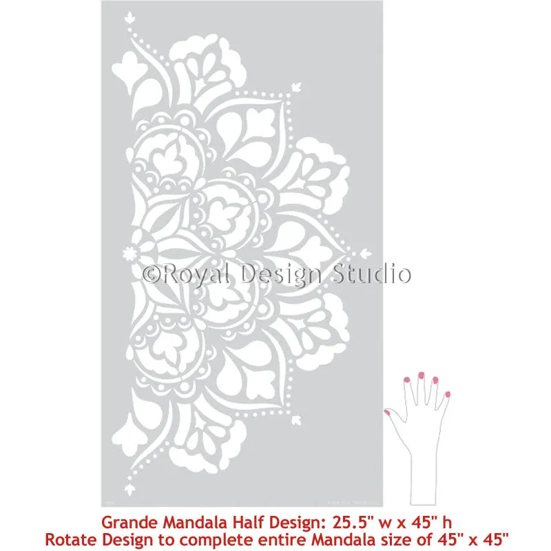 Ananda Mandala Stencil