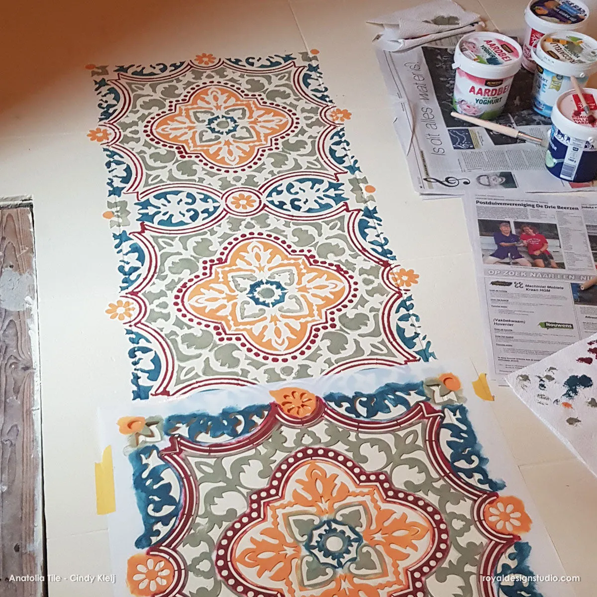 Anatolia Tile Stencil