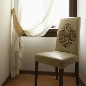 Annapakshi Indian Damask Furniture Stencil