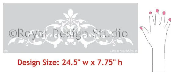 Arabesque Ceiling Center Stencil