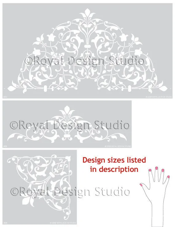 Arabesque Ceiling Stencil Set