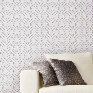 Arrow Outline Raven   Lily Wall Stencil