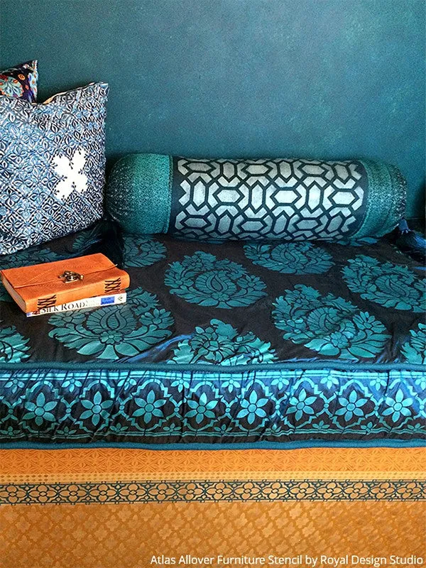 Atlas Allover Moroccan Wall Stencil