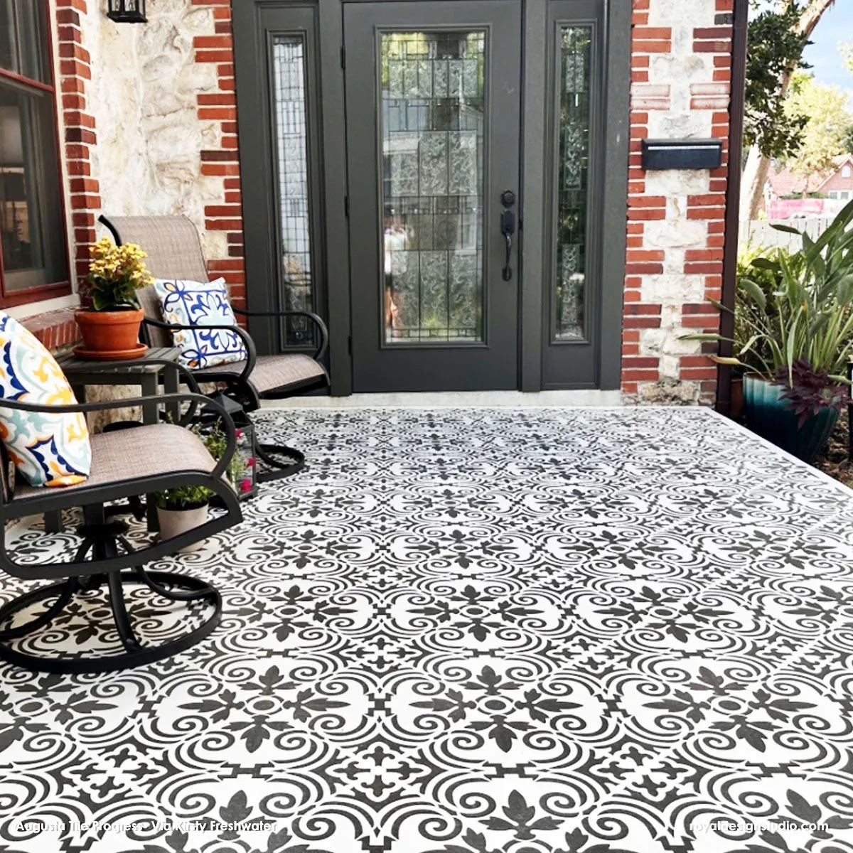 Augusta Tile Stencil