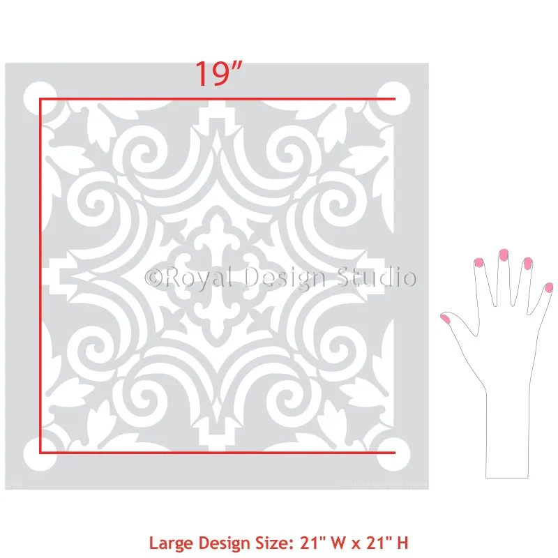 Augusta Tile Stencil
