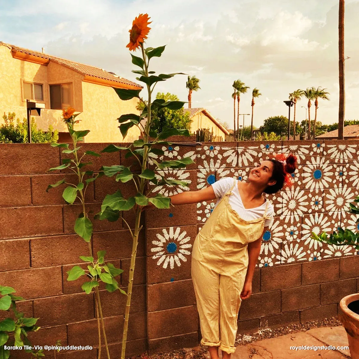 Baraka Tile Allover Stencil