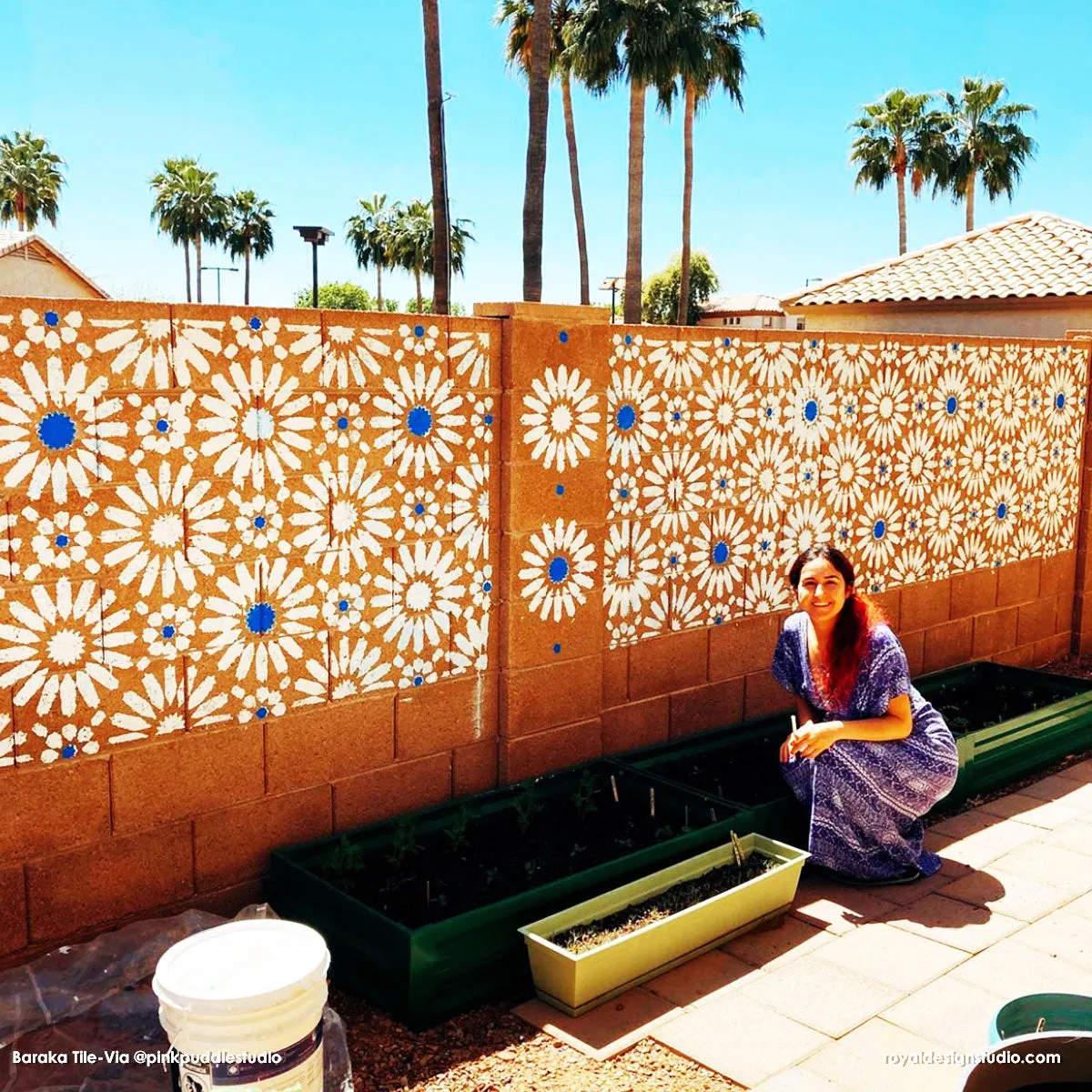 Baraka Tile Allover Stencil