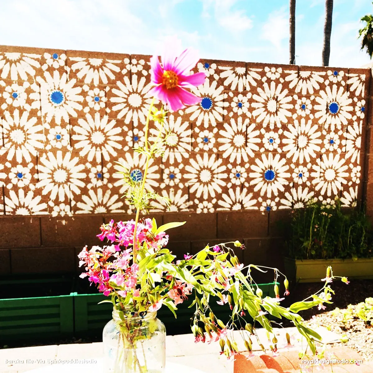 Baraka Tile Allover Stencil