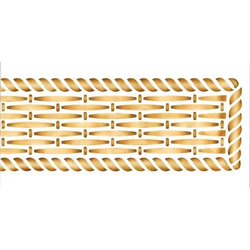 Basketweave Frieze Border Stencil