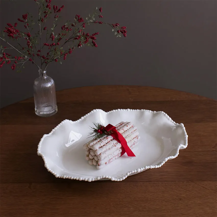Beatriz Ball | Vida Alegria Oval Platter - White