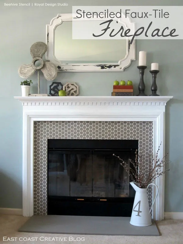 Bee Hive Hexagon Stencil