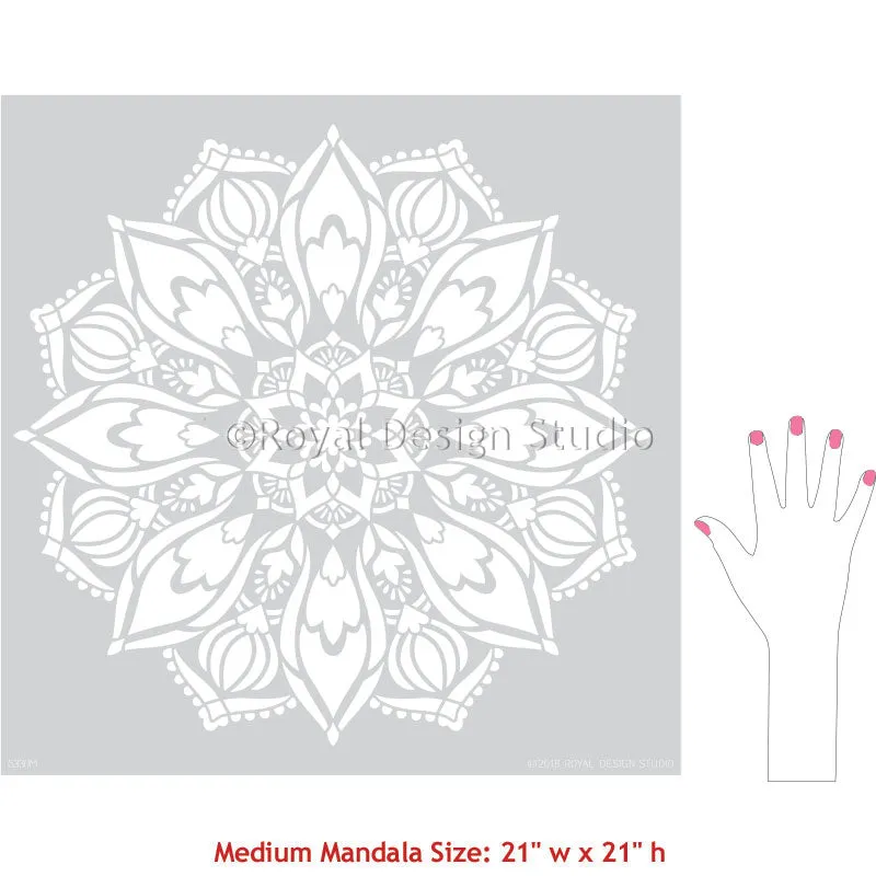 Bhakti Mandala Stencil
