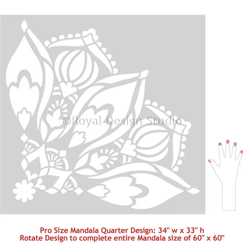 Bhakti Mandala Stencil
