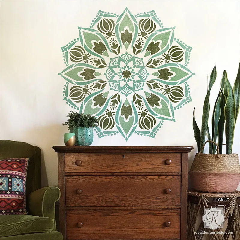 Bhakti Mandala Stencil