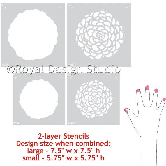 Bloomers Craft Stencil Set