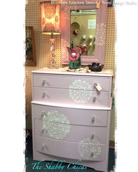 Bloomers Furniture Stencil Set
