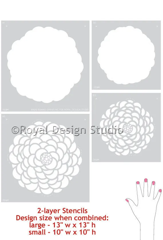 Bloomers Furniture Stencil Set