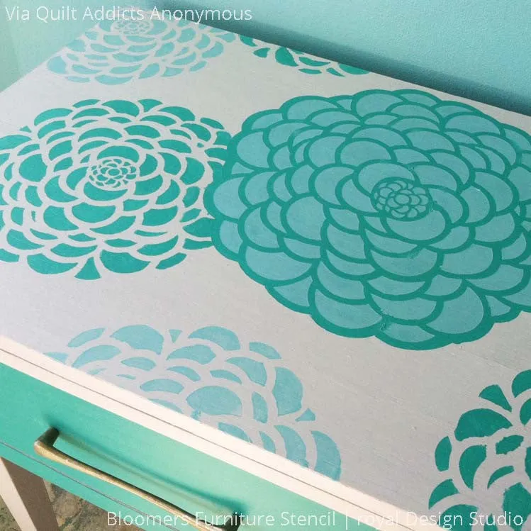 Bloomers Furniture Stencil Set