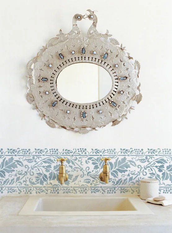 Brocade Border Stencil