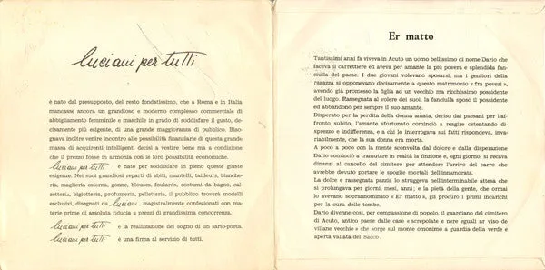 Bruscolini / Er Matto / Armonie Romane / Saltarello