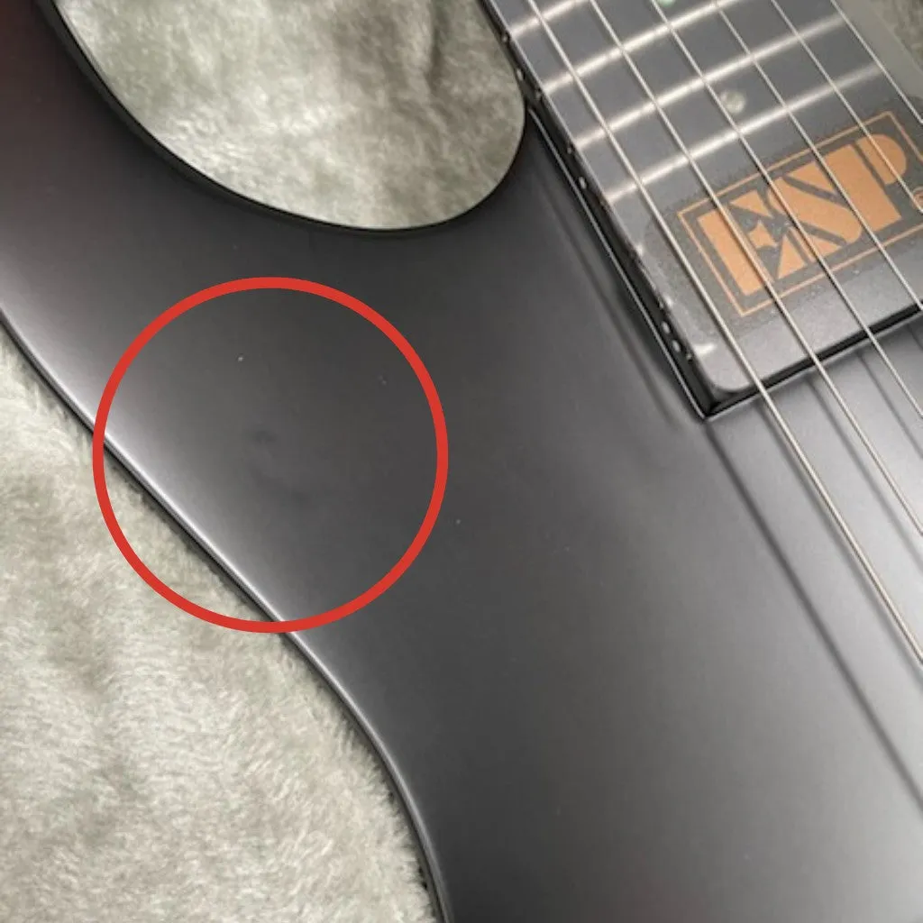 **BSTOCK** ESP E-II M-I Neck Thru NT - Black Satin