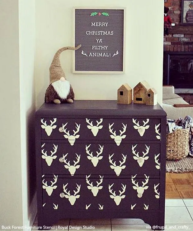 Buck Forest Bonnie Christine Furniture Stencil