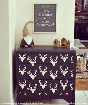 Buck Forest Bonnie Christine Furniture Stencil