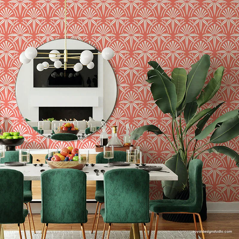 Cabana Bamboo Allover Wall Stencil
