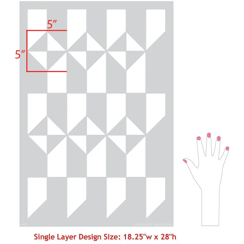 Calypso Tiles Allover Stencil