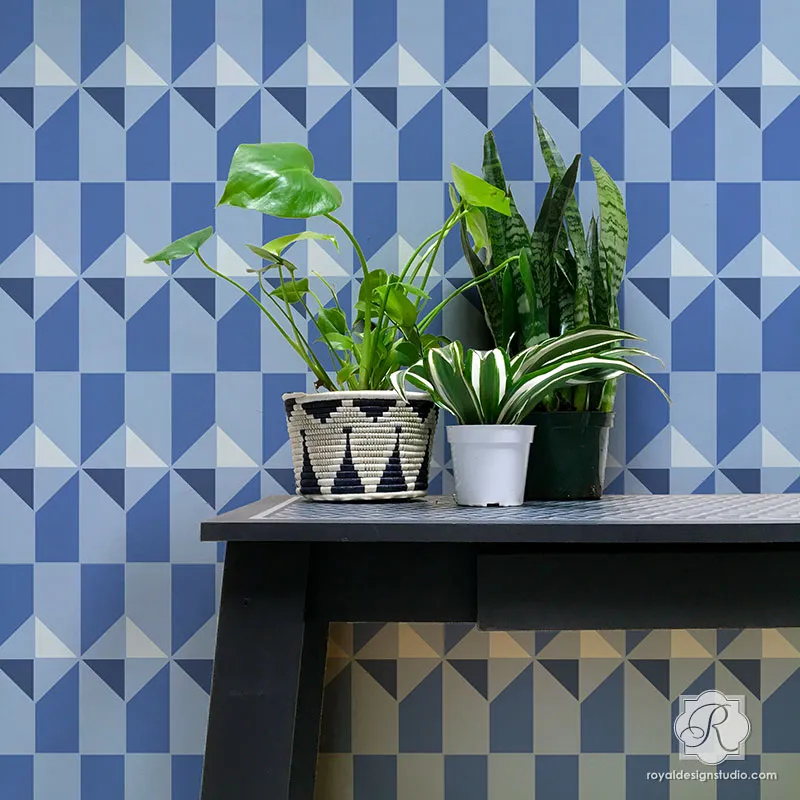 Calypso Tiles Allover Stencil