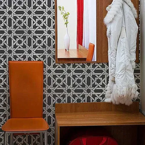 Camel Bone Weave Moroccan Stencil Small