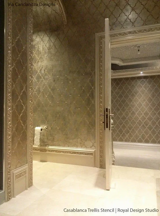 Casablanca Trellis Moroccan Stencil