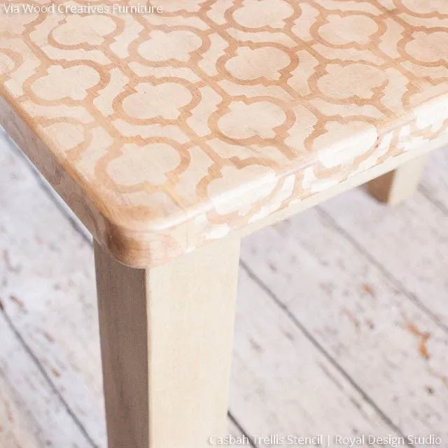 Casbah Trellis Moroccan Furniture Stencil