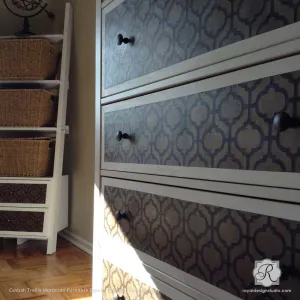 Casbah Trellis Moroccan Furniture Stencil