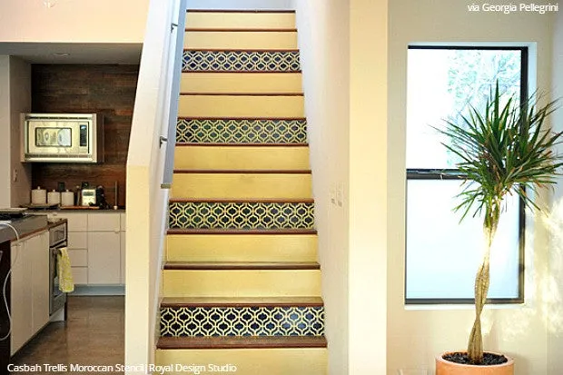 Casbah Trellis Moroccan Furniture Stencil
