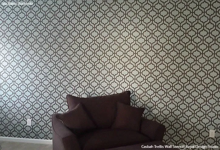 Casbah Trellis Moroccan Wall Stencil
