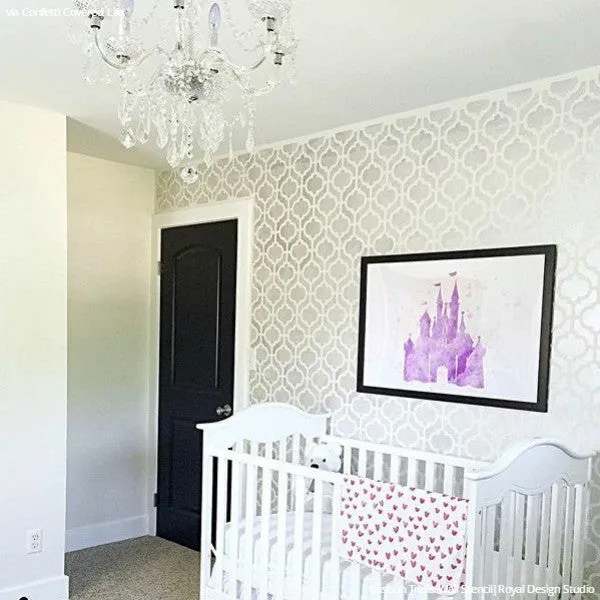 Casbah Trellis Moroccan Wall Stencil
