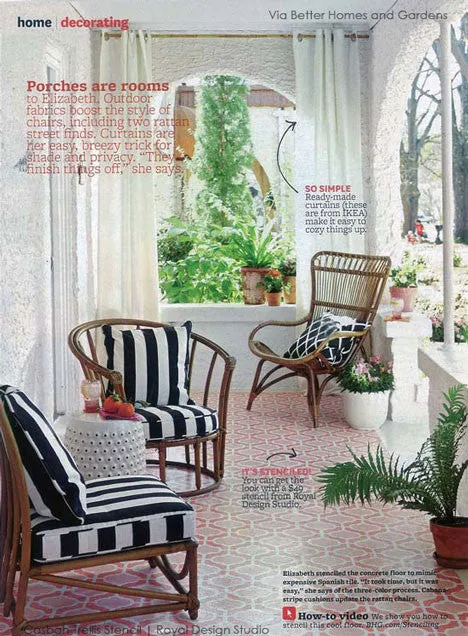 Casbah Trellis Moroccan Wall Stencil