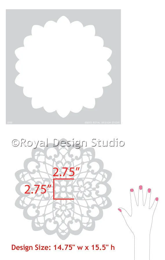 Catherine Lace Doily Stencil