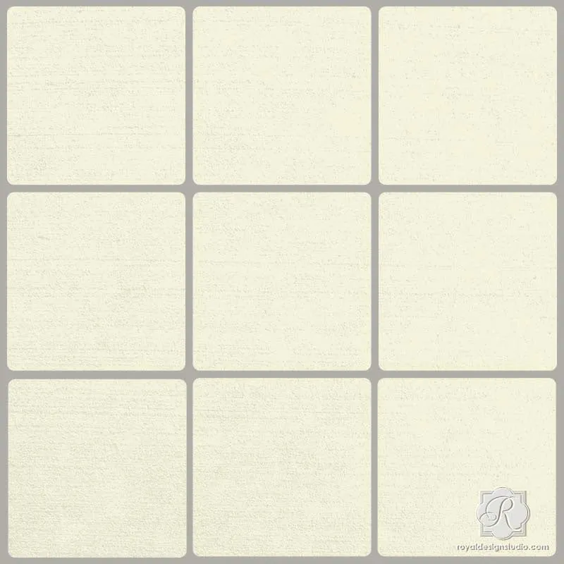 Ceramic Tiles Trompe L'oeil Stencil