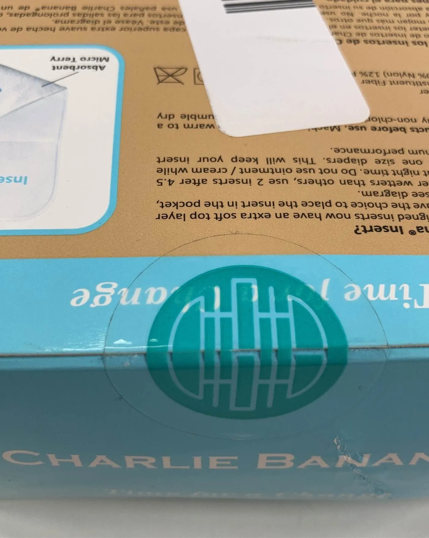 Charlie Banana Cloth Inserts, One Size, 3 Pack
